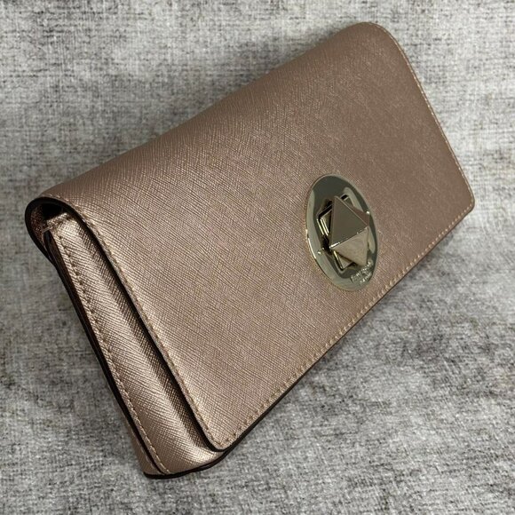 Kate Spade New York Gold Champagne Wallet Designer Accessory - Picture 5 of 8